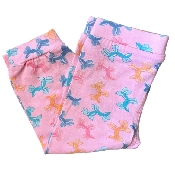 Other - Unique Baby Pink Balloon Animal Print Leggings Girls 18M